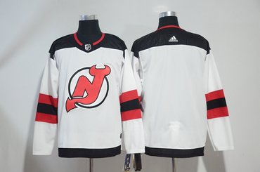 Devils Blank White Adidas Jersey