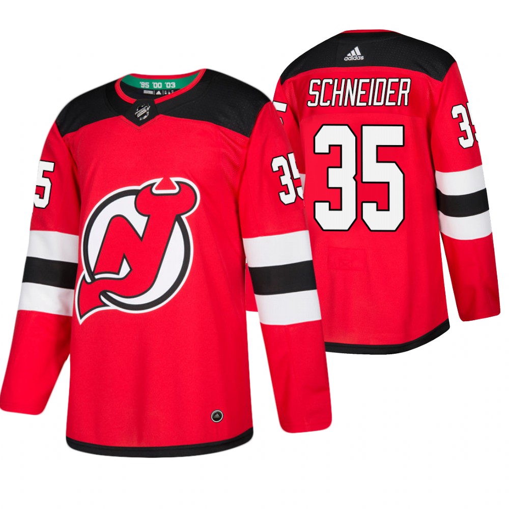 Devils Cory Schneider Red Authentic Home Jersey
