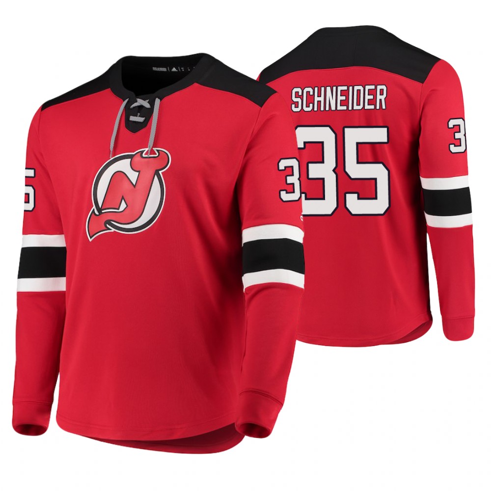Devils Cory Schneider Red Platinum Jersey