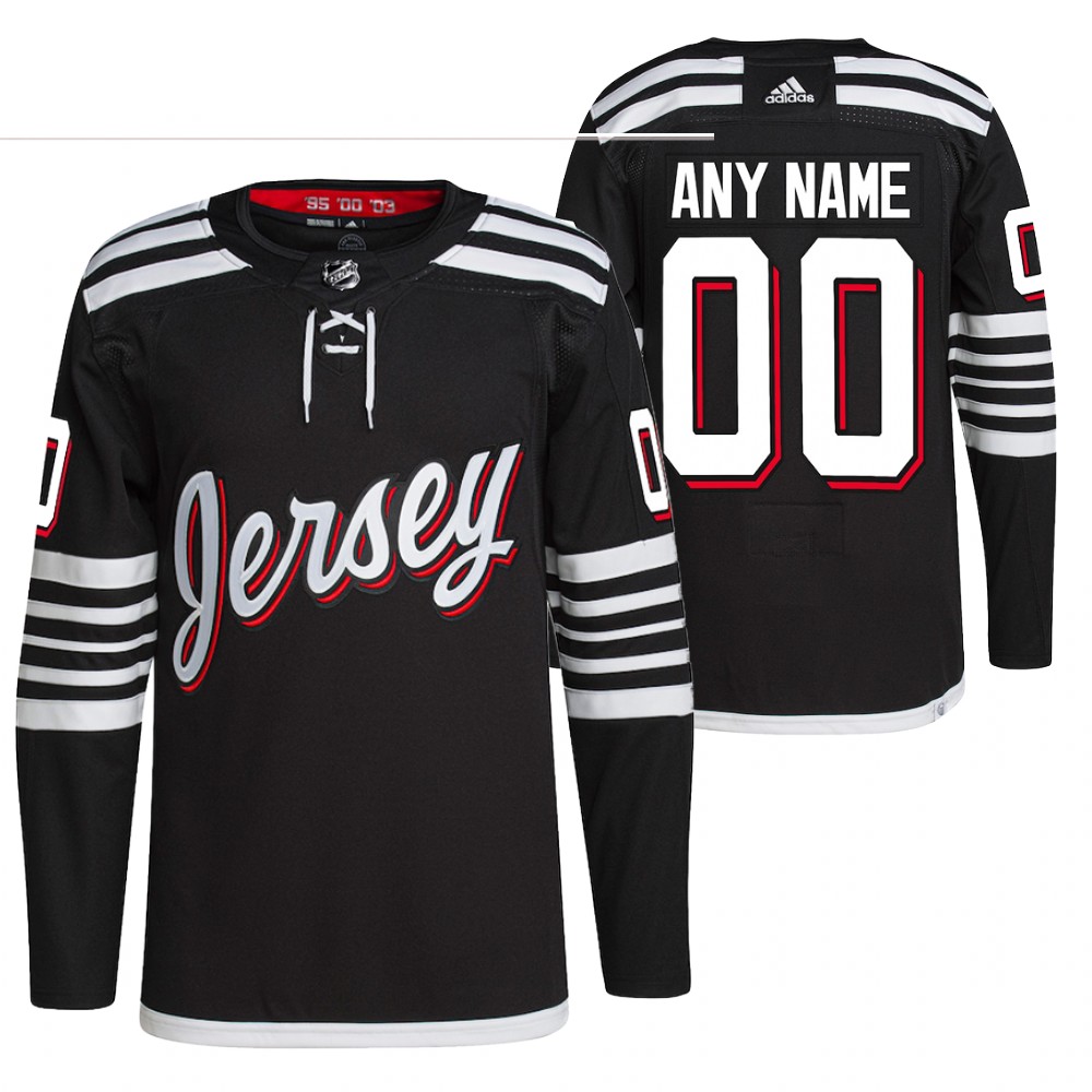 Devils Custom 2021-22 Alternate Black Authentic Pro Jersey