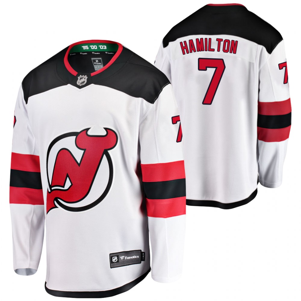 Devils Dougie Hamilton Jersey Away White Player Men