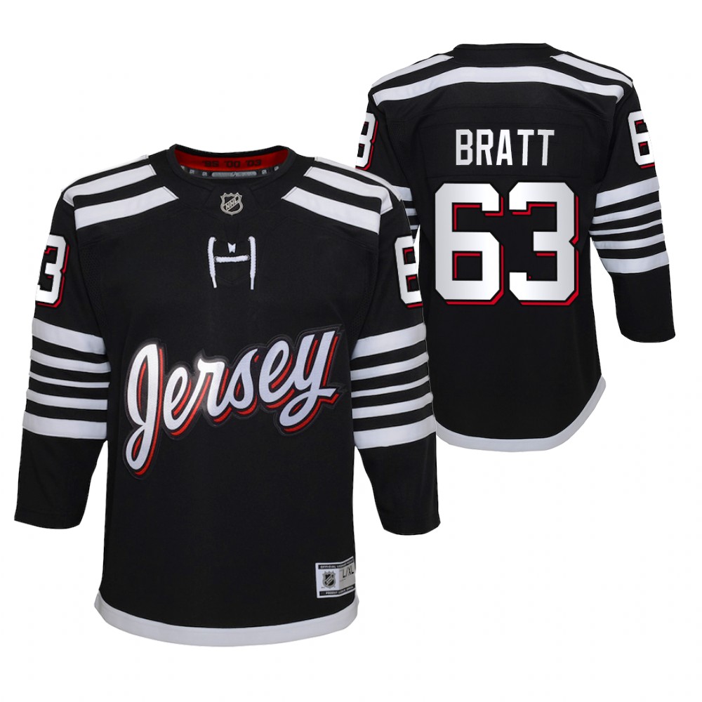 Devils Jesper Bratt 2021-22 Alternate Jersey Youth Premier Player