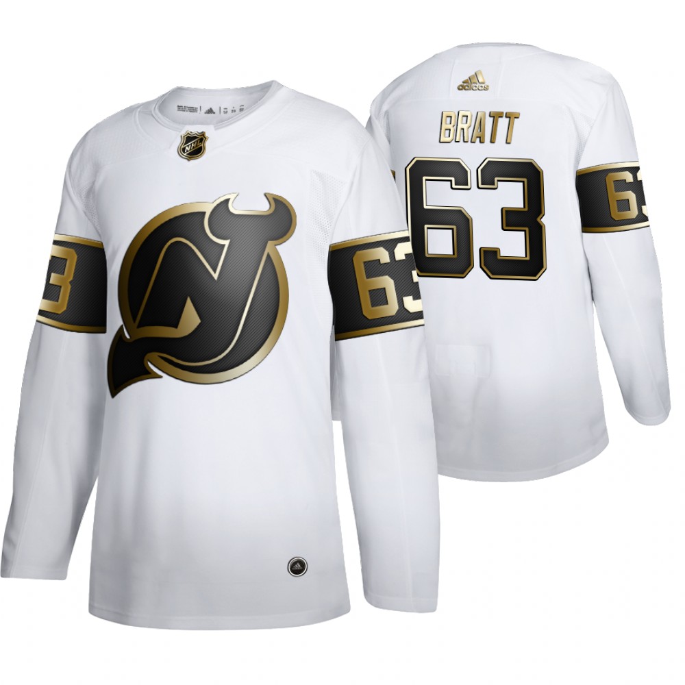 Devils Jesper Bratt Men's Authentic NHL Golden Edition Jersey