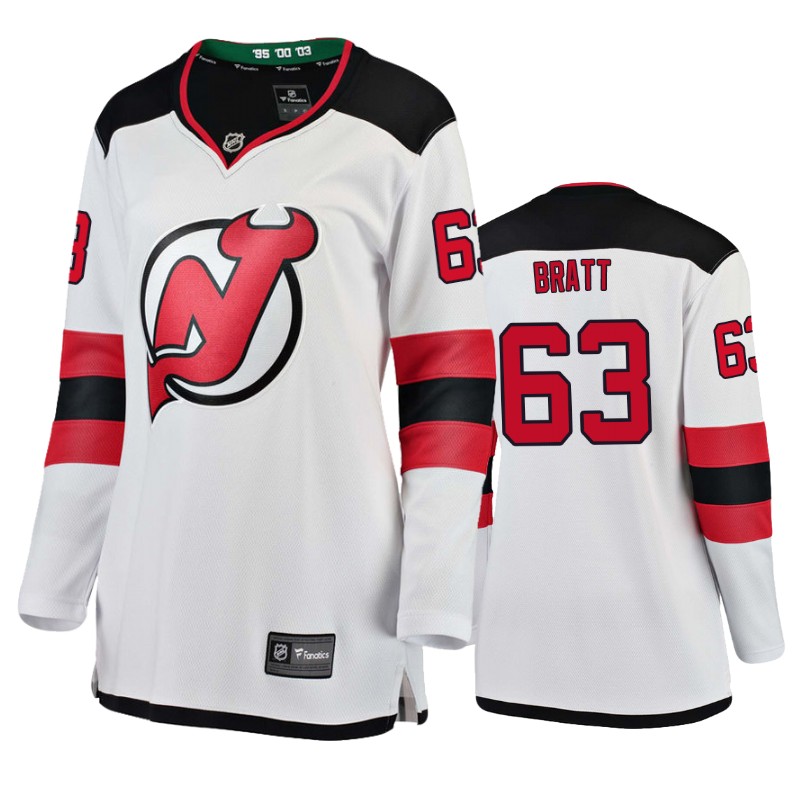 Devils Jesper Bratt White Breakaway Fanatics Branded Jersey