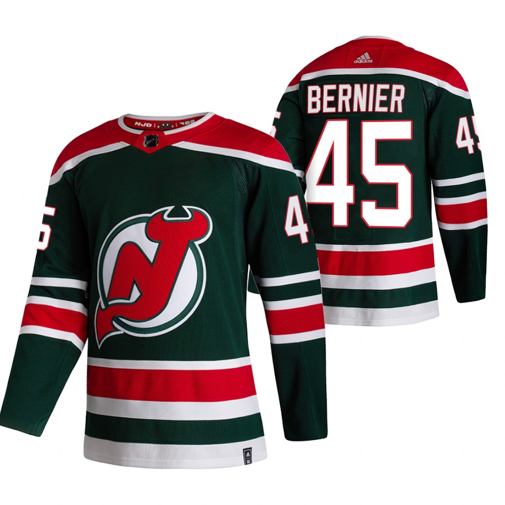 Devils Jonathan Bernier 2021 Reverse Retro Green Special Edition Jersey