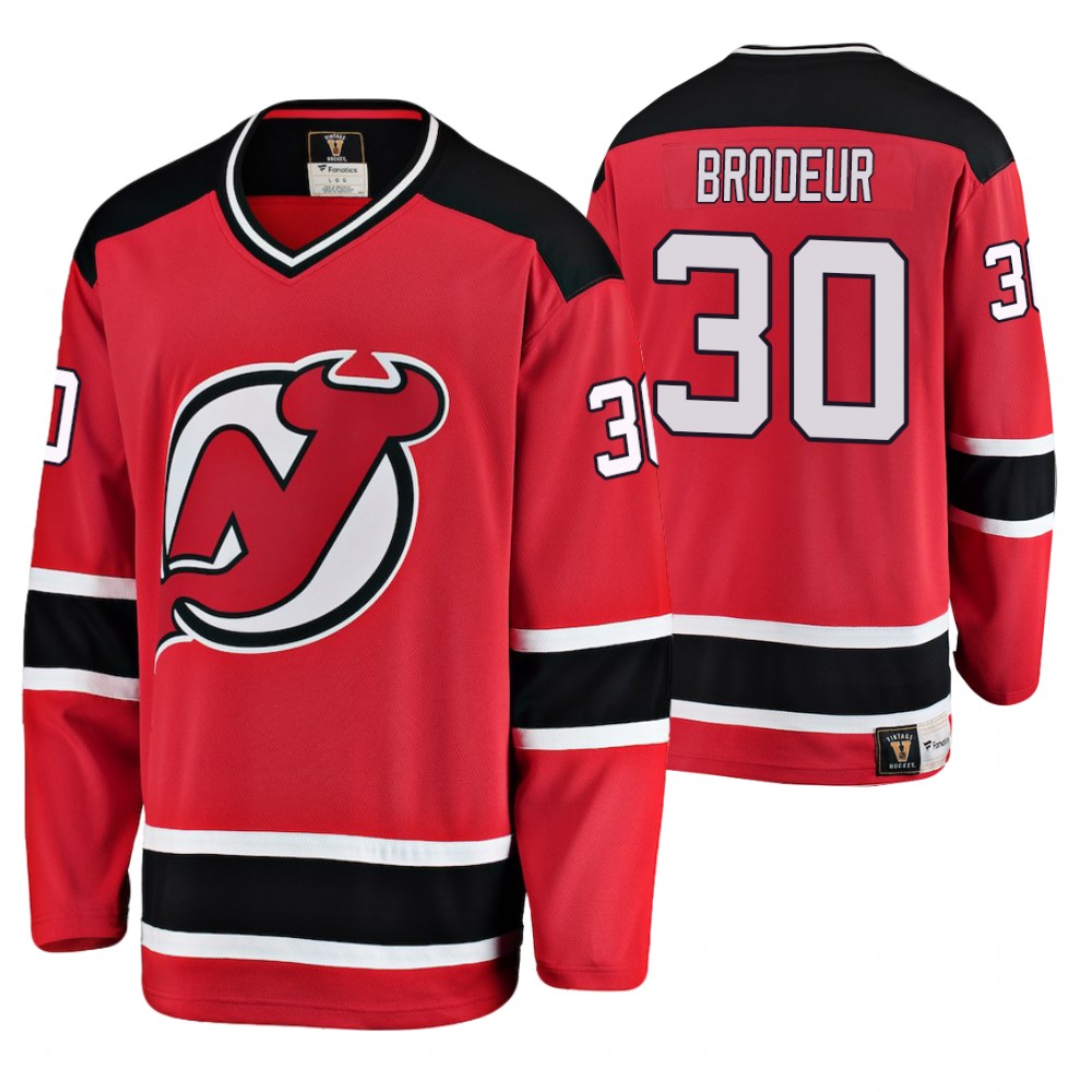 Devils Martin Brodeur Red Premier Breakaway Player Heritage Jersey