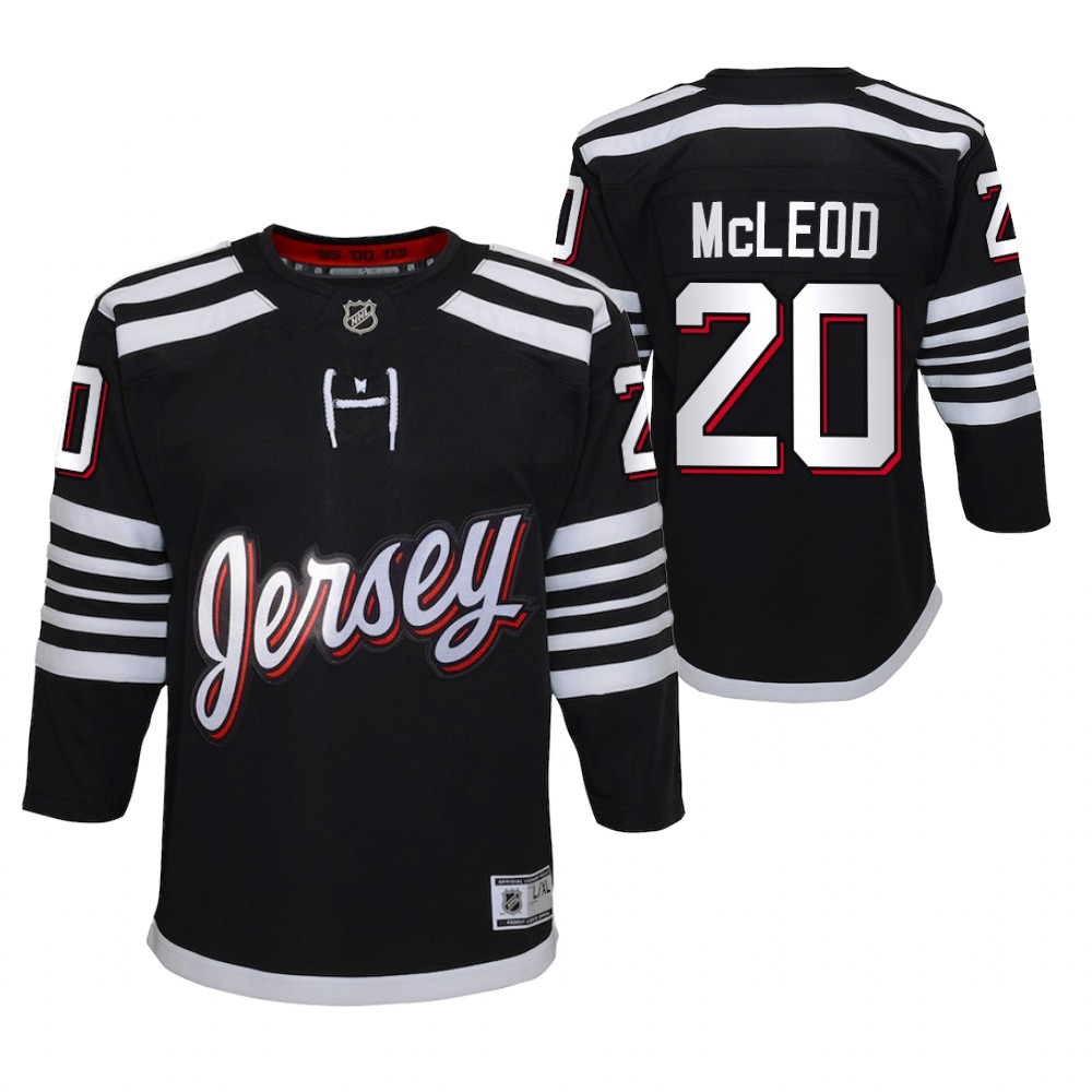 Devils Michael McLeod 2021-22 Alternate Jersey Youth Premier Player