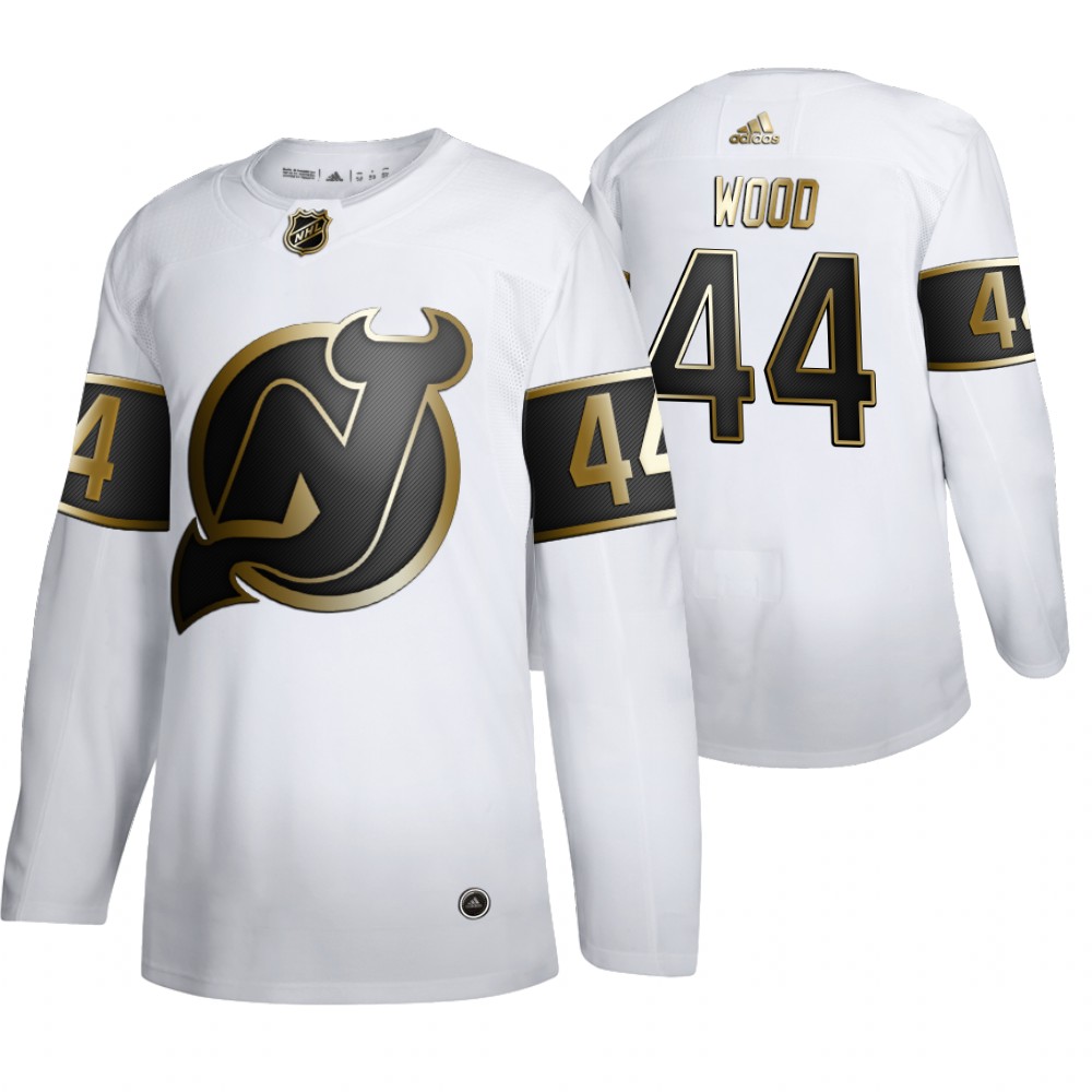 Devils Miles Wood Men's Authentic NHL Golden Edition Jersey