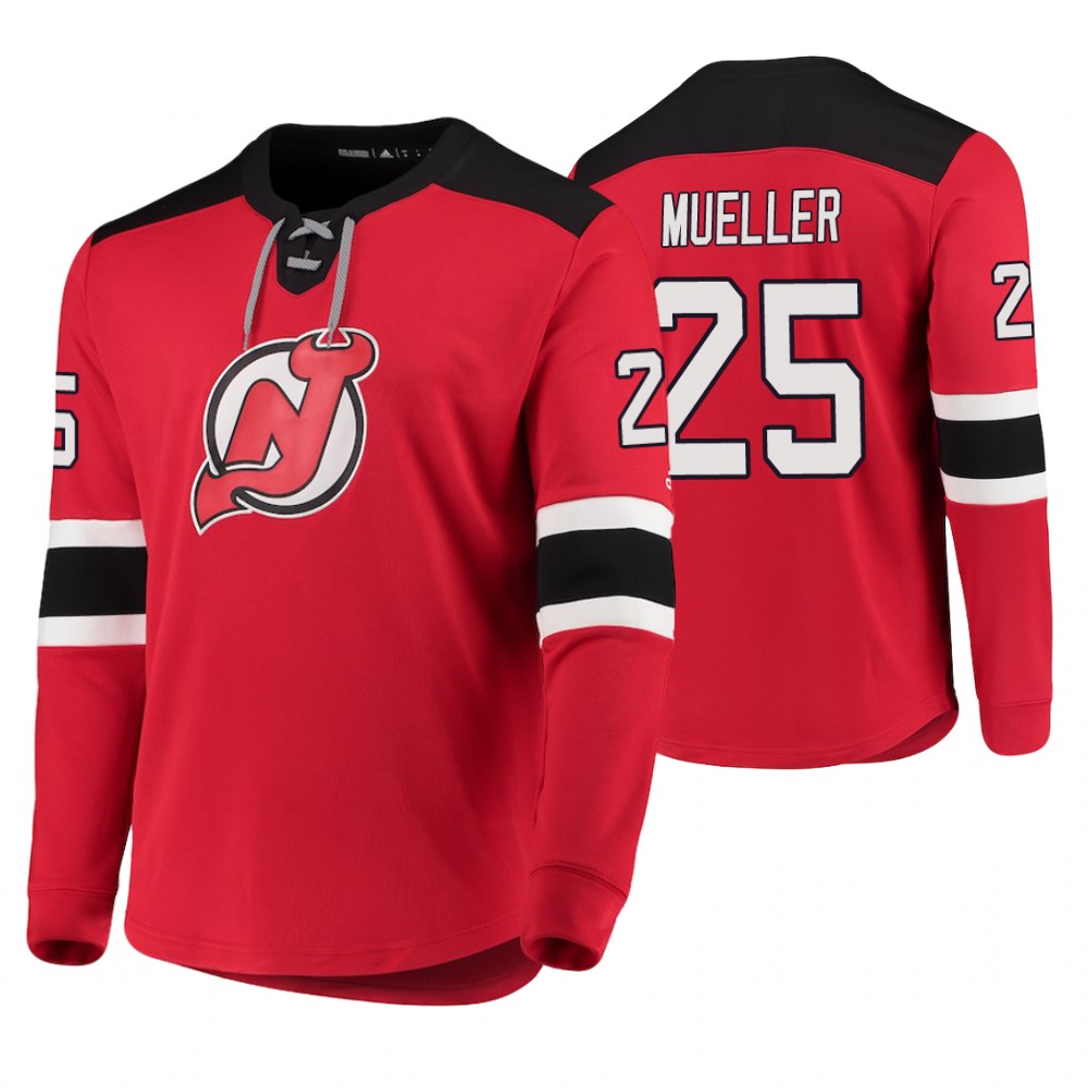 Devils Mirco Mueller Red Platinum Jersey
