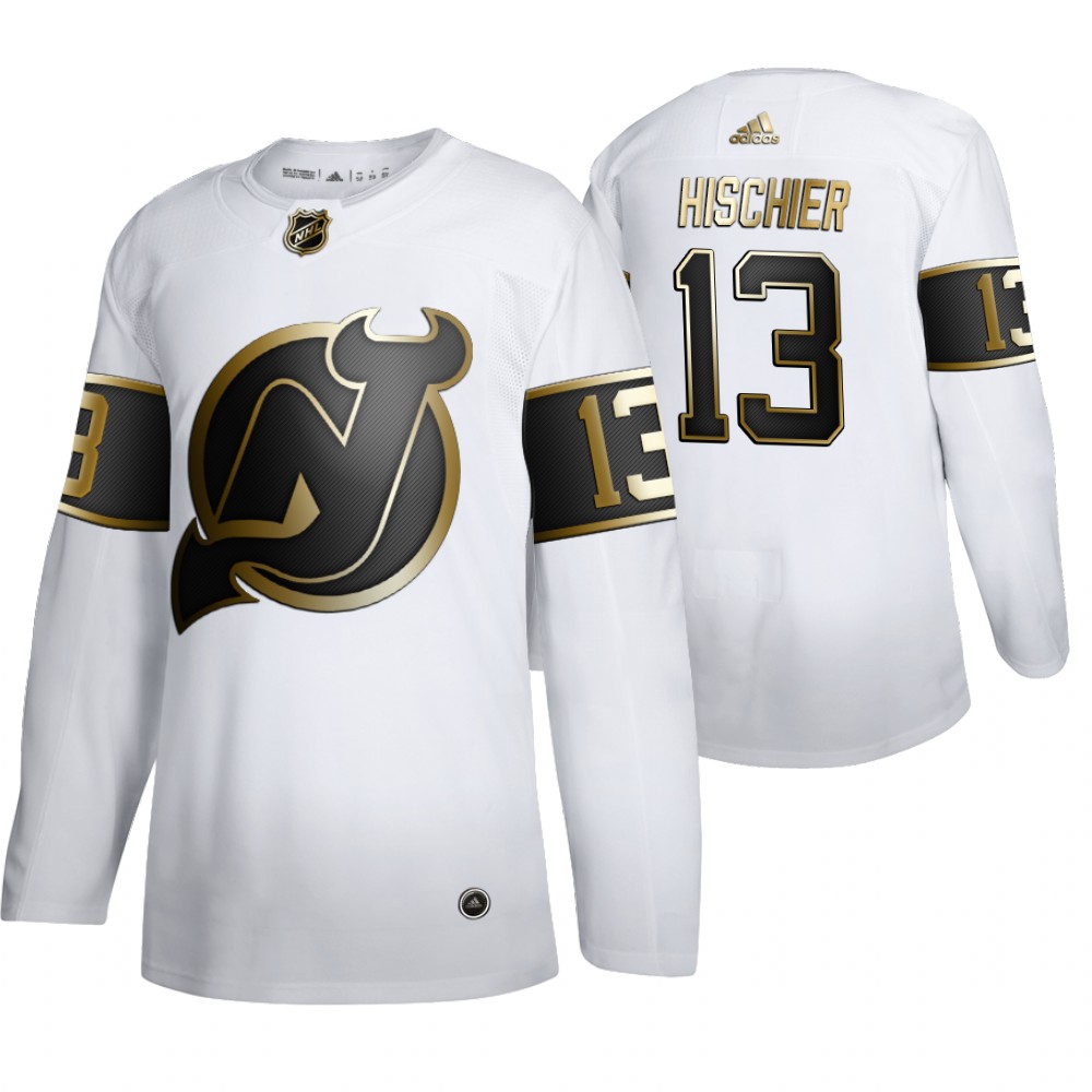 Devils Nico Hischier Men's Authentic NHL Golden Edition Jersey