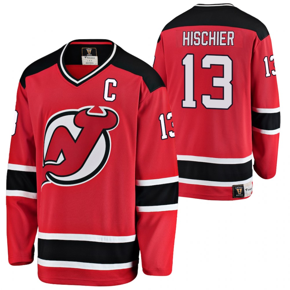 Devils Nico Hischier Red Heritage Premier Men Jersey