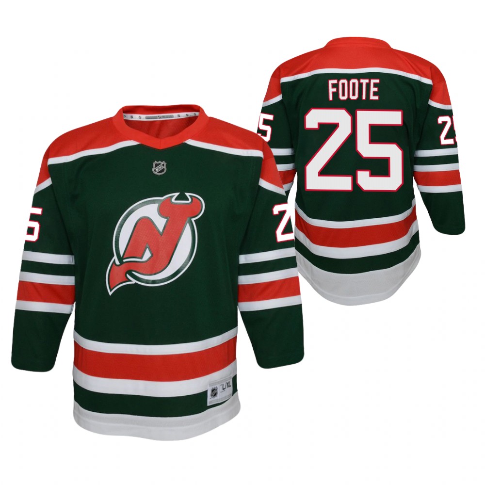 Devils Nolan Foote 2021 Reverse Retro Jersey Youth