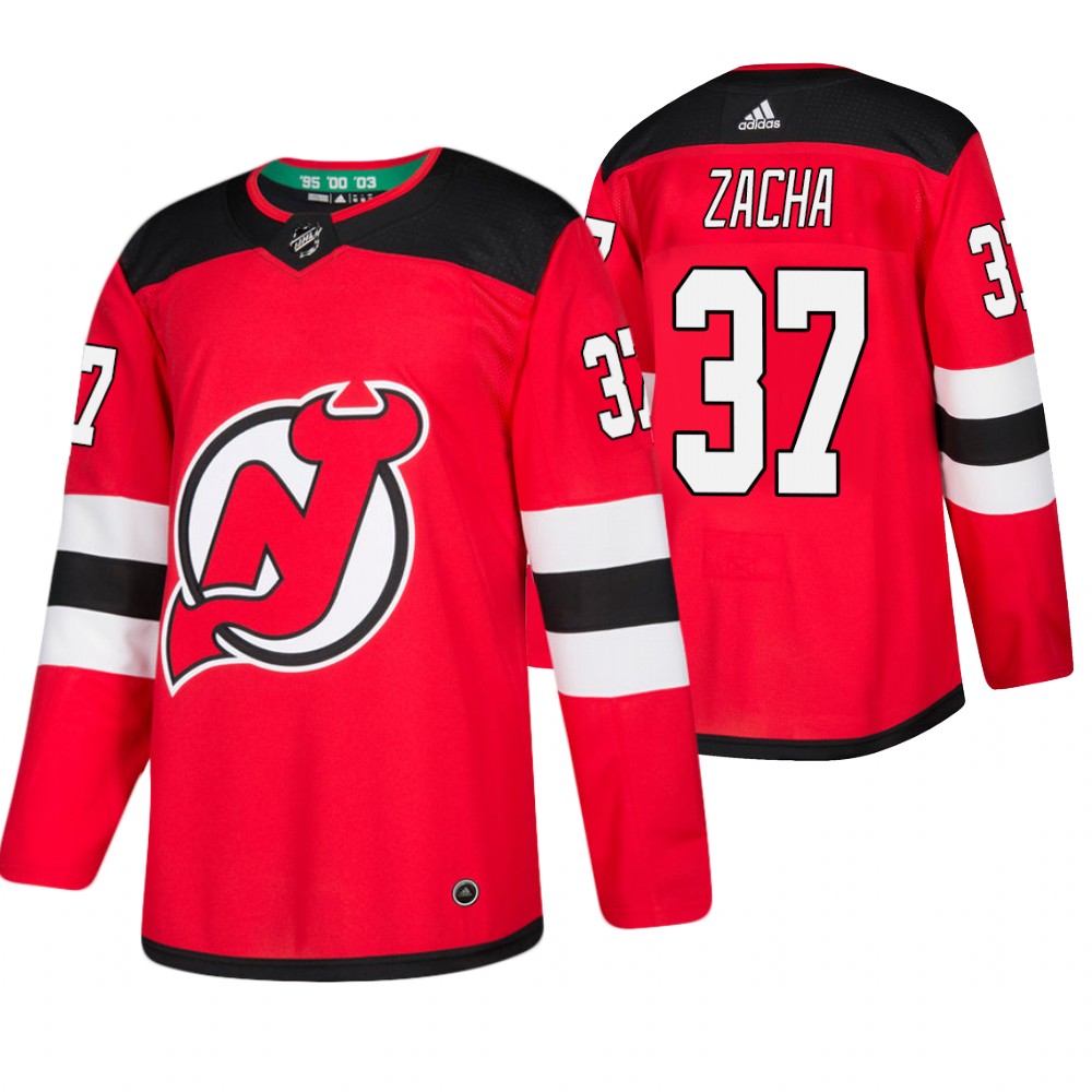 Devils Pavel Zacha Red Authentic Home Jersey