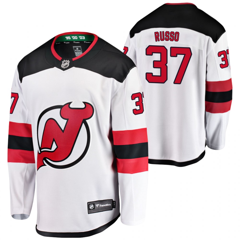 Devils Robbie Russo Jersey Away White Player Men