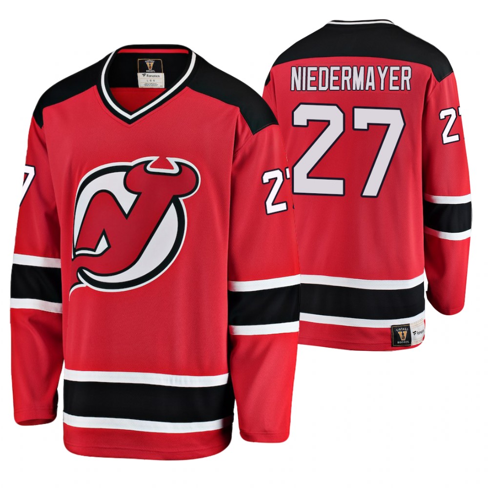 Devils Scott Niedermayer Red Premier Breakaway Player Heritage Jersey