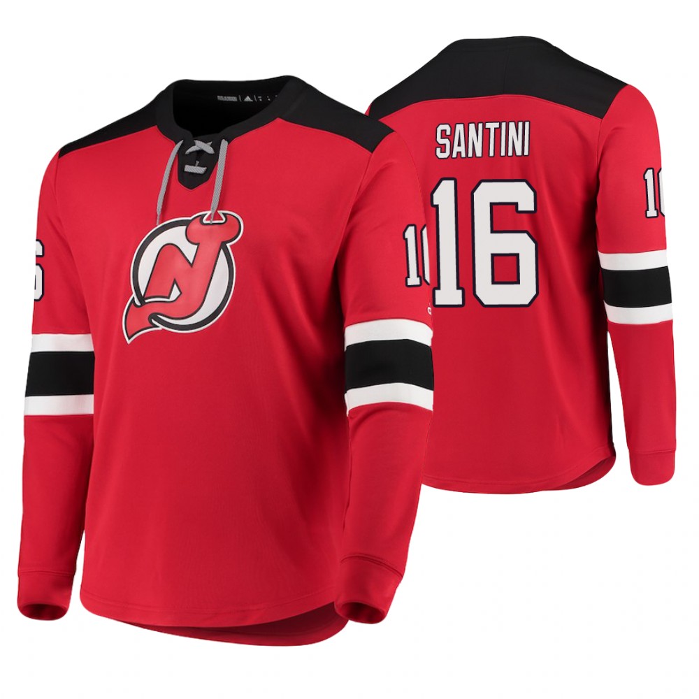 Devils Steven Santini Red Platinum Jersey