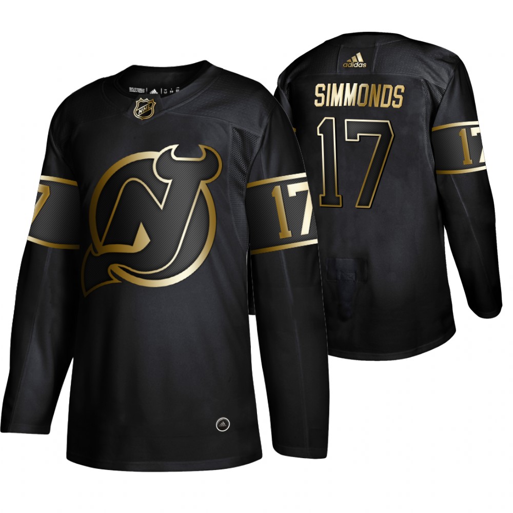 Devils Wayne Simmonds Men's Adidas NHL Golden Edition Jersey