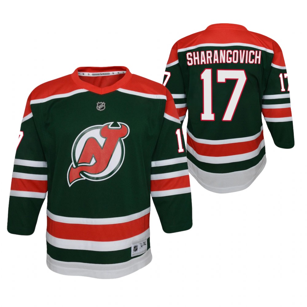 Devils Yegor Sharangovich 2020-21 Reverse Retro Jersey Youth Special Edition