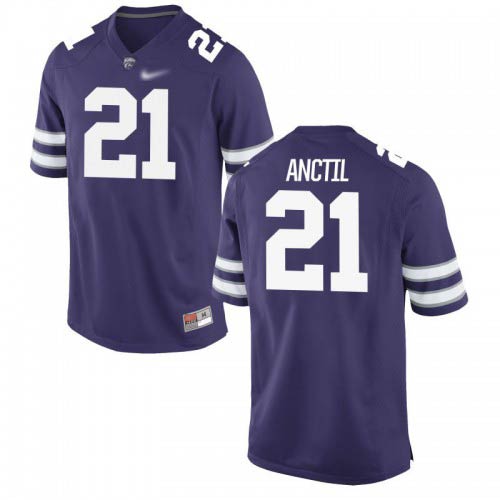 Devin Anctil Kansas State Wildcats Men's Jersey - #21 NCAA Purple Game