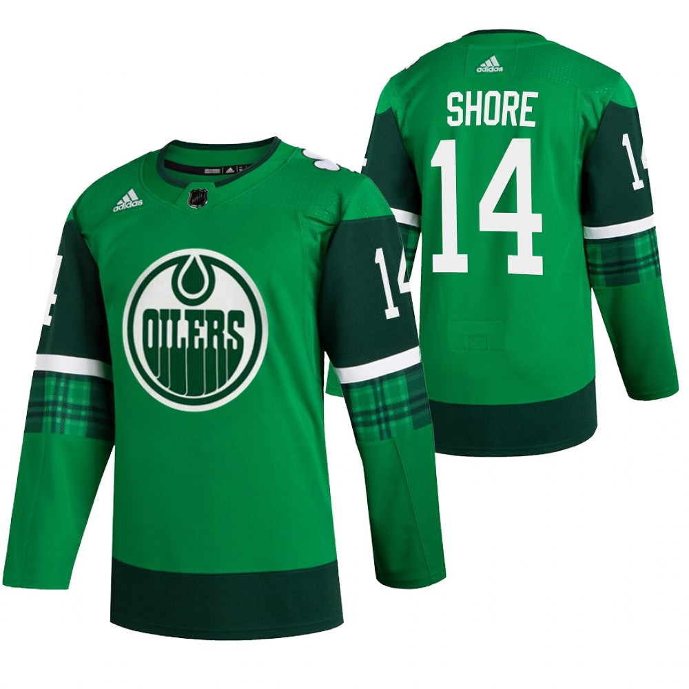Devin Shore 2022 St. Patrick Oilers Green #14 Jersey