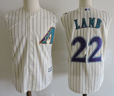 Diamondbacks 22 Jake Lamb Cream Turn Back The Clock Sleeveless Jersey