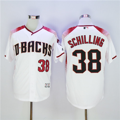 Diamondbacks 38 Curt Schilling White Flexbase Jersey