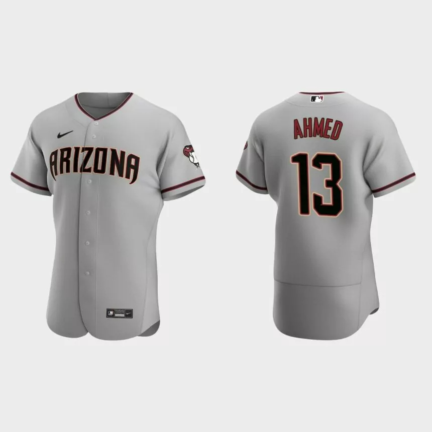 Diamondbacks Nick Ahmed 2020 Road Authentic Jersey – Gray.jpg