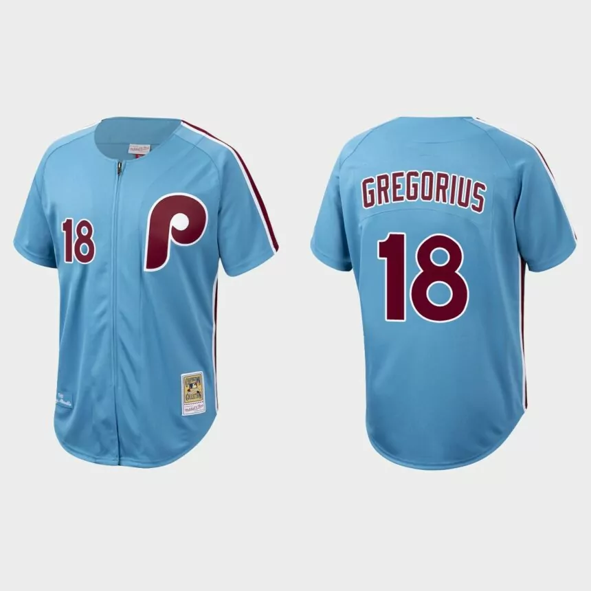 Didi Gregorius Philadelphia Phillies Authentic Cooperstown Collection Jersey – Light Blue