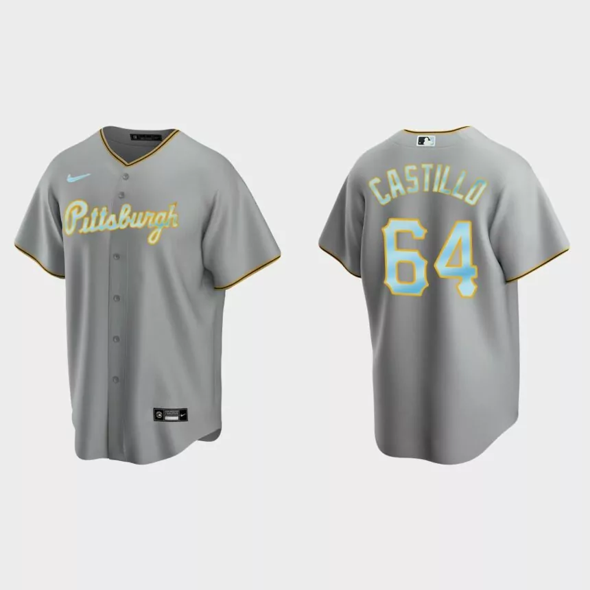 Diego Castillo Pittsburgh Pirates 2022 Father’s Day Replica Jersey – Gray