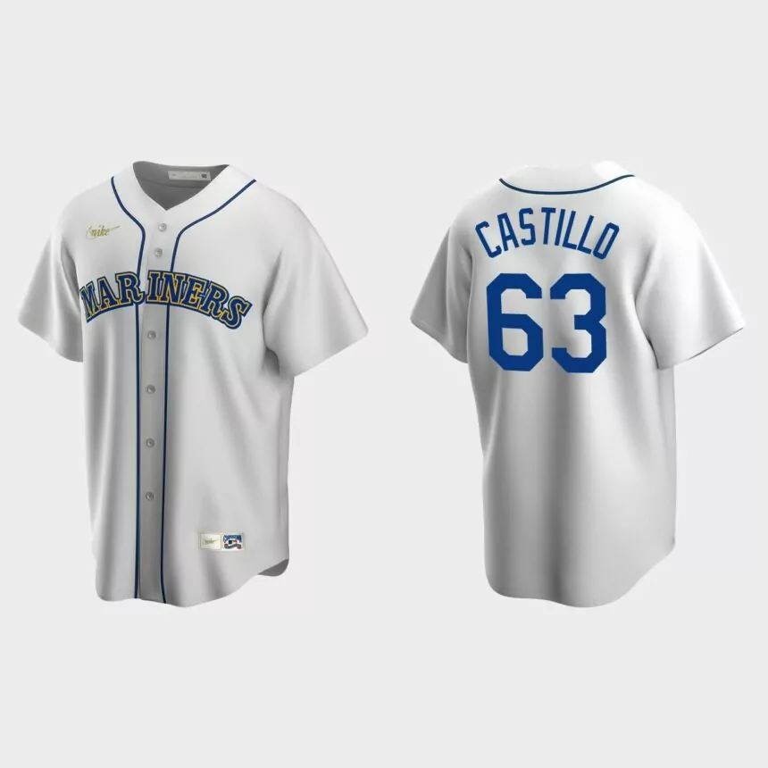 Diego Castillo Seattle Mariners Cooperstown Collection Home Jersey – White