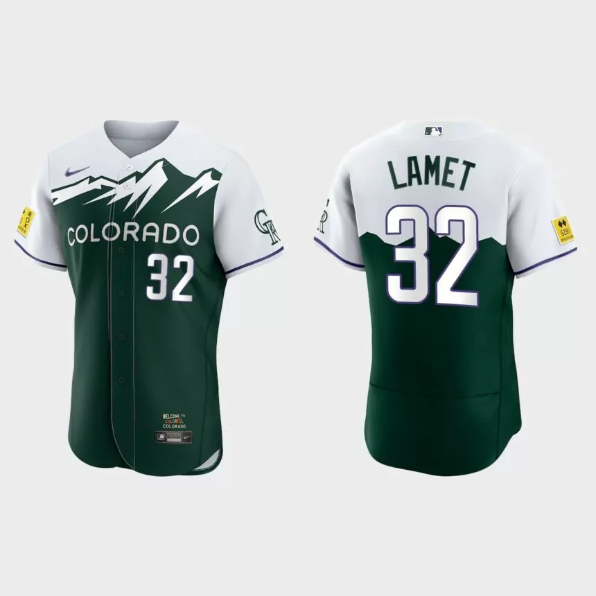 Dinelson Lamet Colorado Rockies 2022 City Connect Authentic Jersey – Green
