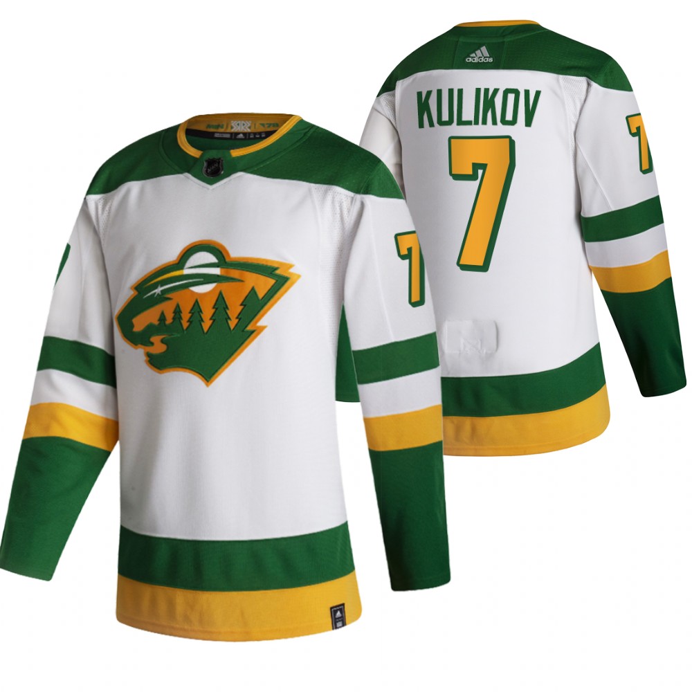 Dmitry Kulikov Jersey Minnesota Wild Reverse Retro White 2022 Authentic