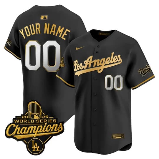 Dodgers 2026 Vapor Premier Limited Custom Jersey - World Series Champions Edition  - All Stitched