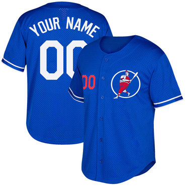 Dodgers Blue Men's Customized New Design Jersey