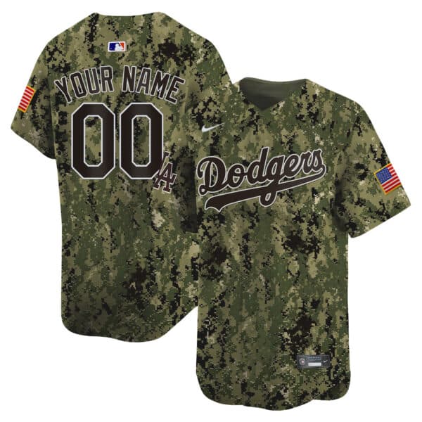 Dodgers USMC Alternate Vapor Premier Limited Custom Jersey – All Stitched