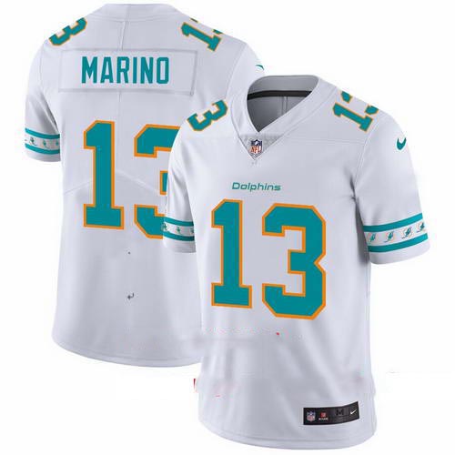 Dolphins 13 Dan Marino White 2019 New Vapor Untouchable Limited Jersey