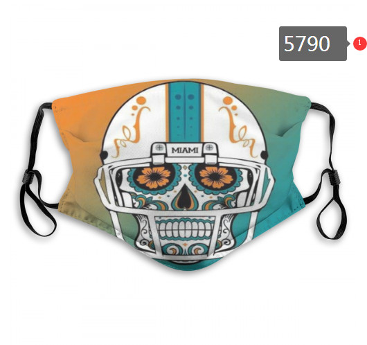 Dolphins Skull Mask with PM2.5 Filter Double Protection  (1)