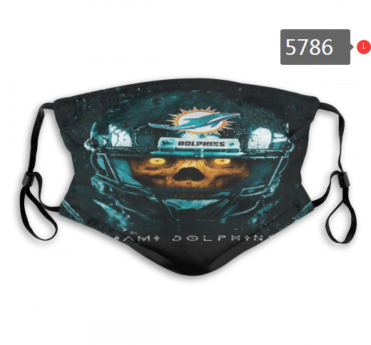 Dolphins Skull Mask with PM2.5 Filter Double Protection  (2)