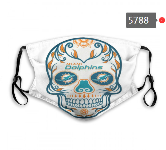 Dolphins Skull Mask with PM2.5 Filter Double Protection  (4)