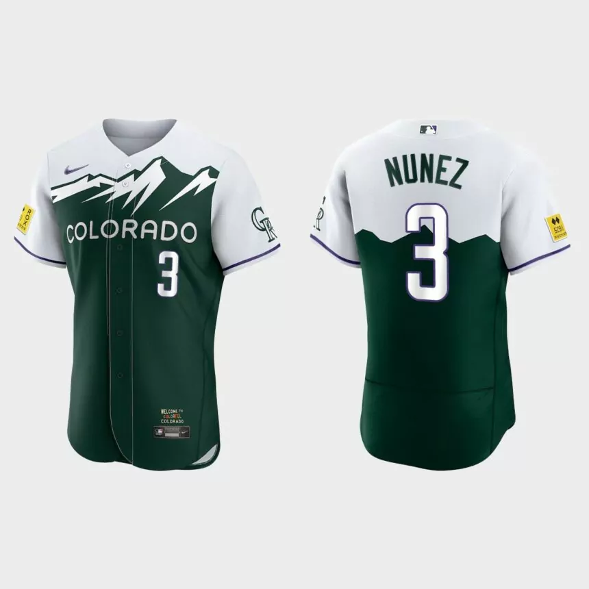 Dom Nunez Colorado Rockies 2022 City Connect Authentic Jersey – Green