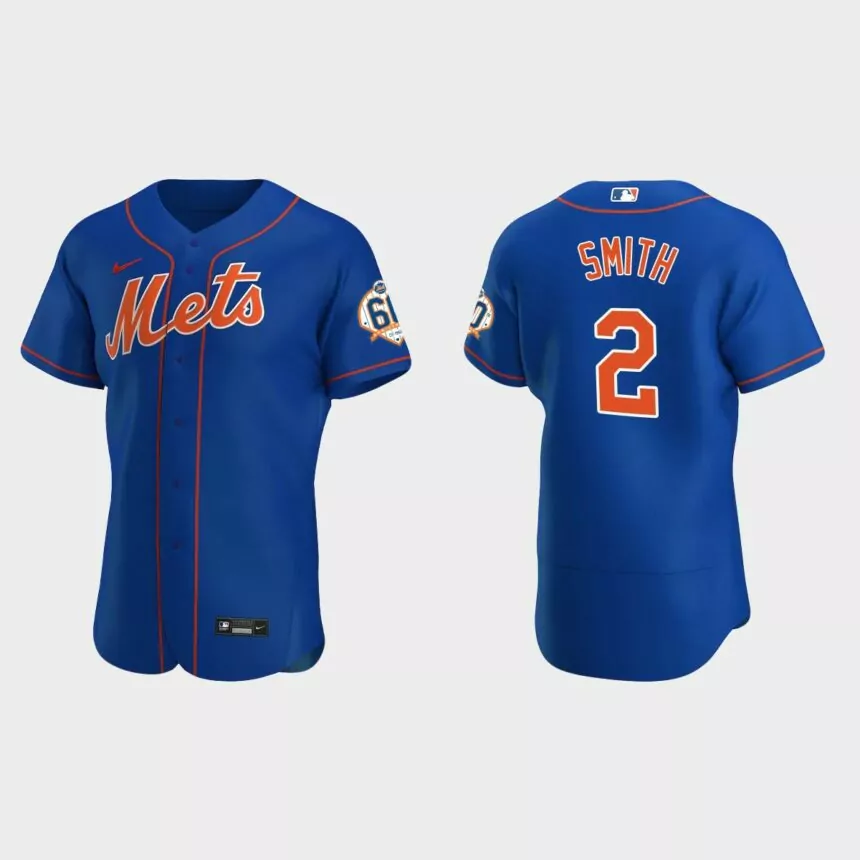 Dominic Smith New York Mets 60th Anniversary Alternate Authentic Jersey – Royal