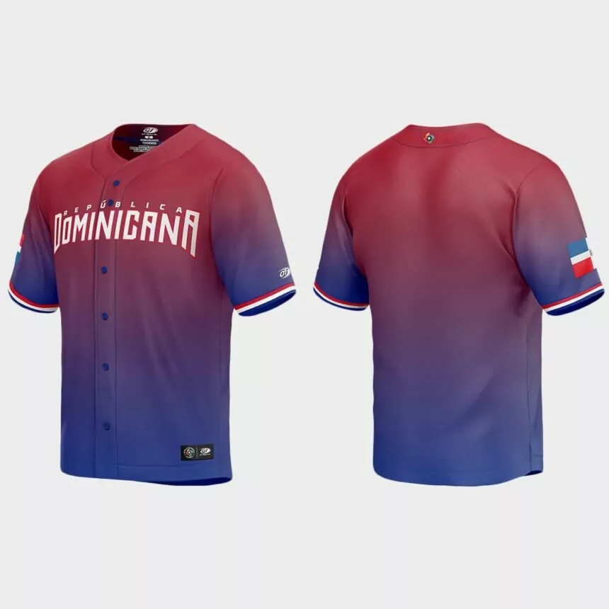 Dominican Republic Baseball 2023 World Baseball Classic Jersey – Red