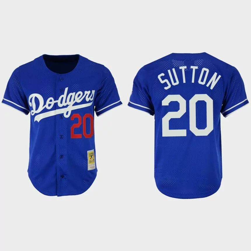 Don Sutton #20 Los Angeles Dodgers Mesh Batting Practice Cooperstown Collection Jersey – Royal