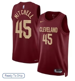 Donovan Mitchell Cleveland Cavaliers Nike Unisex Swingman Jersey - Icon Edition - Wine