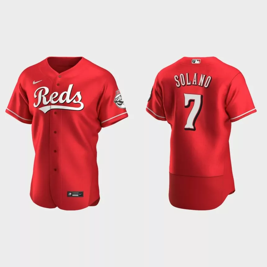 Donovan Solano Cincinnati Reds Authentic Alternate Jersey – Scarlet
