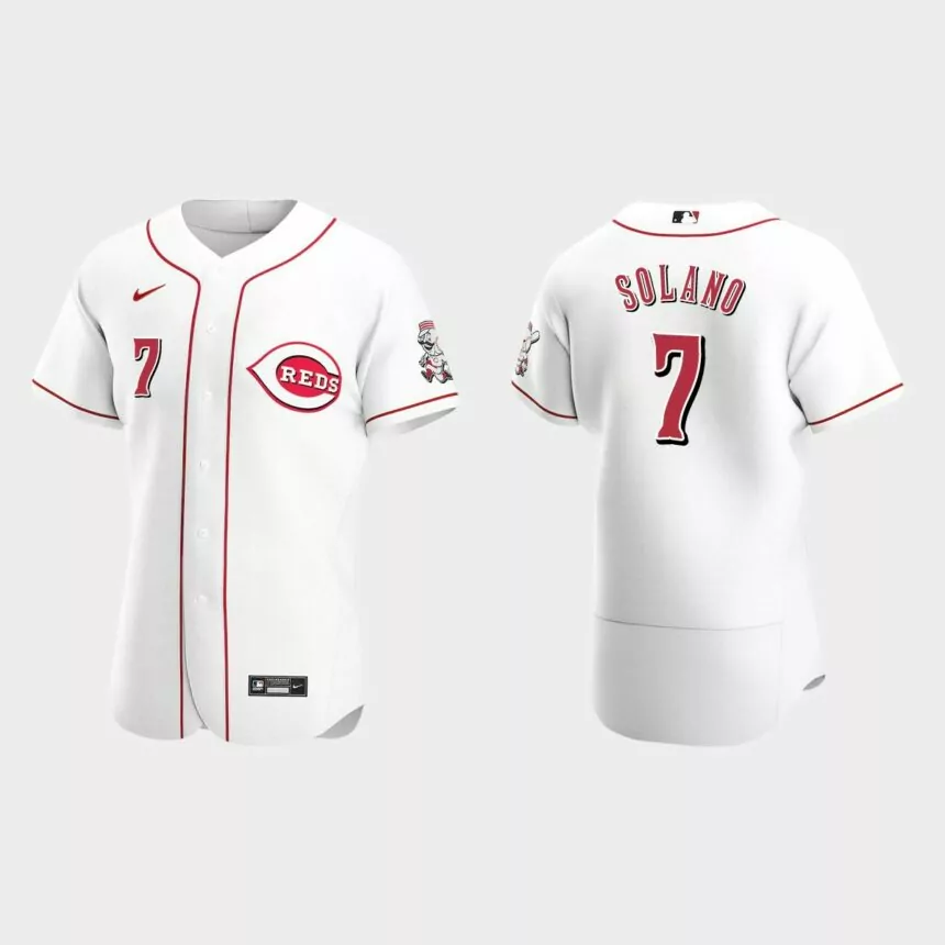 Donovan Solano Cincinnati Reds Authentic Home Jersey – White