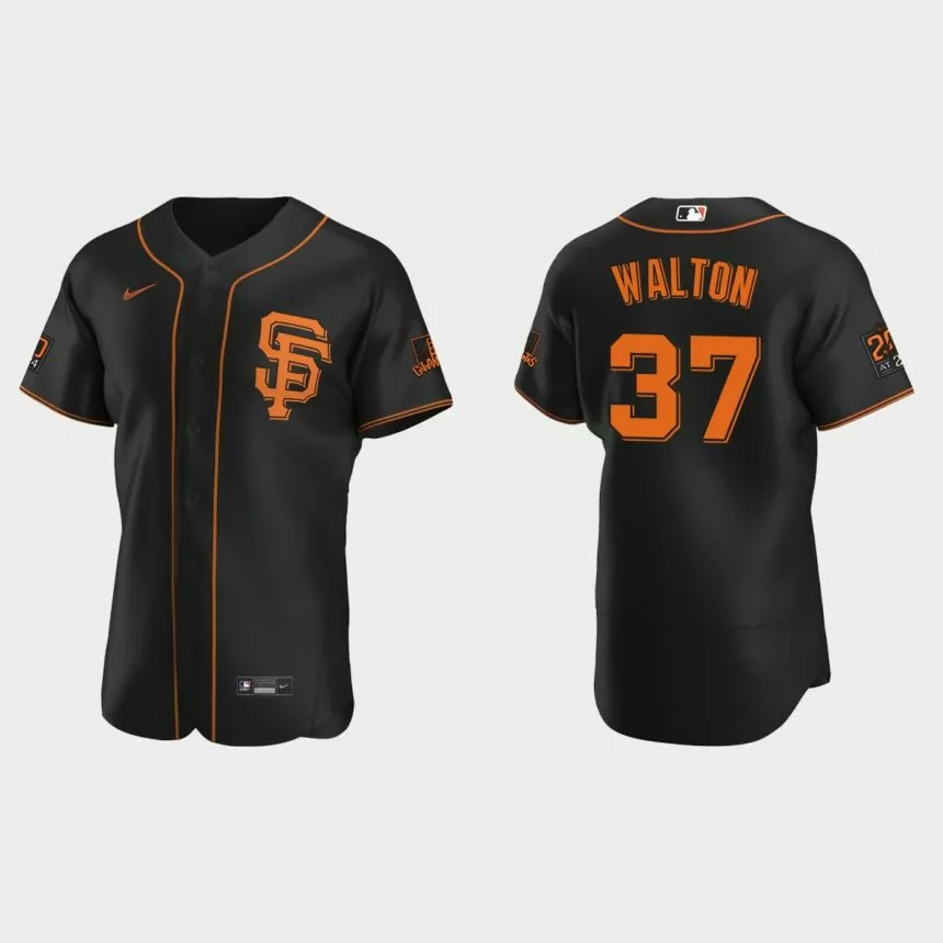 Donovan Walton San Francisco Giants Authentic Alternate Jersey – Black