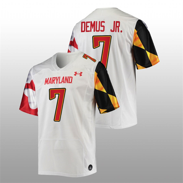 Dontay Demus Jr. Maryland Terrapins White 2022-23 College Football Replica Jersey Men's Jersey Maryland Terrapins Dontay Demus Jr. College Football White Replica Jersey