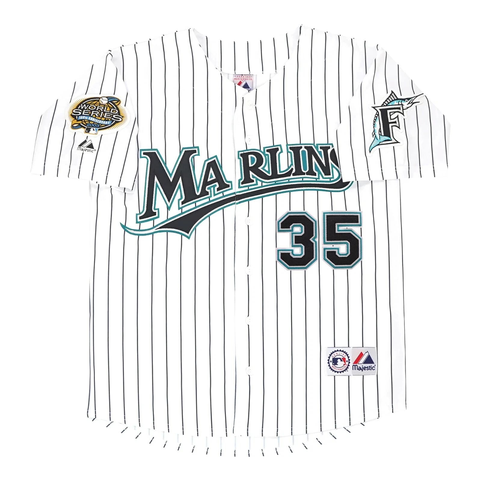 Dontrelle Willis 2003 Florida Marlins World Series Men's Home White Jersey