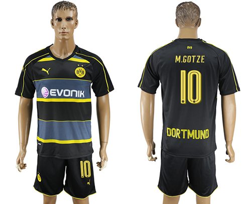 Dortmund #10 M.Gotze Away Soccer Club Jersey